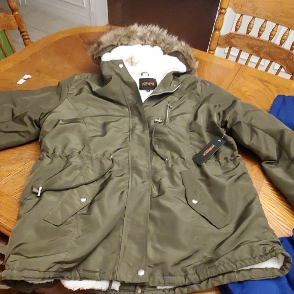 Green coat